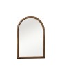 Natural Arched Mango Wood Framed Wall Mirror – Elegant Rustic Décor