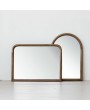 Natural Arched Mango Wood Framed Wall Mirror – Elegant Rustic Décor