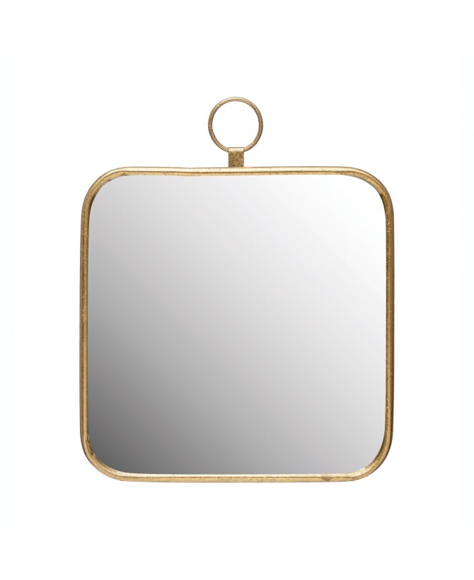 Elegant Gold Metal Framed Wall Mirror – Luxurious Home Decor