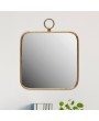 Elegant Gold Metal Framed Wall Mirror – Luxurious Home Decor