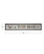 Wash Your Hands Framed Wall Decor – Fun Industrial Style Sign