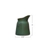 12 oz. Stoneware Creamer – Matte Green, Reactive Glaze Finish