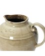 72 oz. Stoneware Pitcher – Beige, Reactive Glaze, Handcrafted