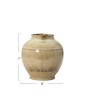 72 oz. Stoneware Pitcher – Beige, Reactive Glaze, Handcrafted