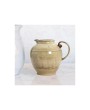 72 oz. Stoneware Pitcher – Beige, Reactive Glaze, Handcrafted