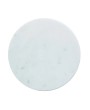 White Marble Pedestal – 8" Round, Interlocking Base, Elegant Display