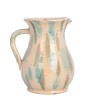 Hand-Painted Terra-Cotta Pitcher – 72 oz., Rustic Crackle Glaze