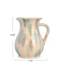 Hand-Painted Terra-Cotta Pitcher – 72 oz., Rustic Crackle Glaze