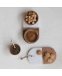 Marble & Acacia Wood Pinch Pot – Stylish & Functional Kitchen Storage