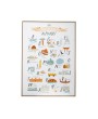 Canvas Framed Alphabet Wall Décor - Colorful Educational Art for Kids