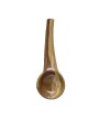 Two-Tone Stoneware Spoon – 7.25", Reactive Glaze, Brown & Beige