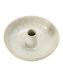 5" Stoneware Dish w/ Toothpick Holder – White Reactive Glaze