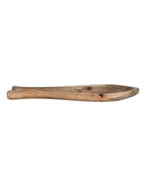 Mango Wood Fish-Shaped Dish – Hand-Carved Coastal Serveware