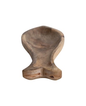 Mango Wood Fish-Shaped Dish – Hand-Carved Coastal Serveware