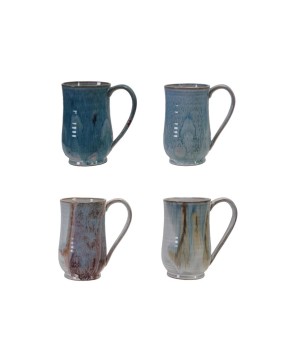Handcrafted Stoneware Mug – Reactive Glaze, Unique Colors