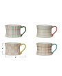 8 oz. Hand-Painted Stoneware Mug – Vibrant & Stylish