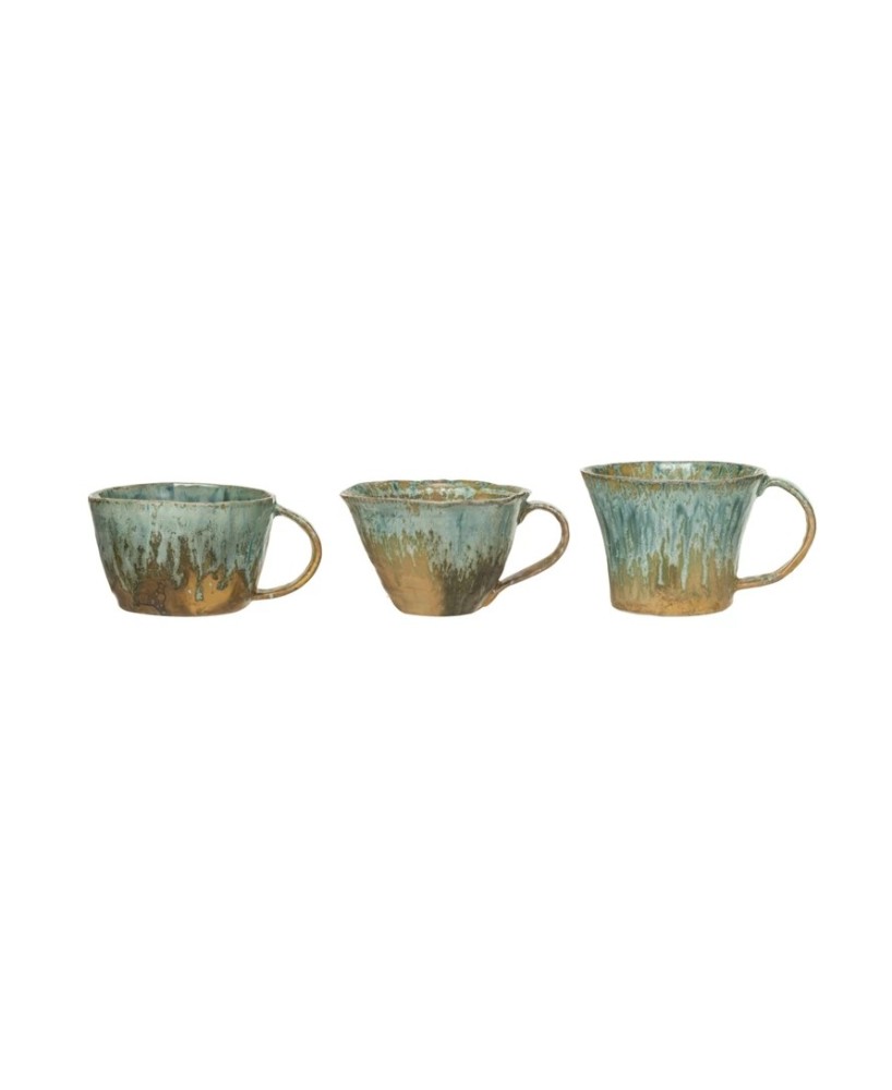 10 oz. Stoneware Mug – Reactive Crackle Glaze & Elegant Design 10 oz. Stoneware Mug – Reactive Crackle Glaze & Elegant Design