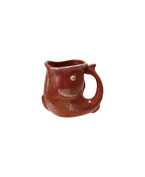 14 oz. Stoneware Fish-Shaped Mug – Playful & Durable Design