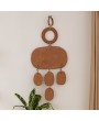 Handmade Terra-cotta Wall Hanging with Jute Hanger - Natural & Rustic