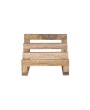 Rustic Mango Wood Stand with 3 Sections – Farmhouse Kitchen Storage