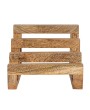 Rustic Mango Wood Stand with 3 Sections – Farmhouse Kitchen Storage
