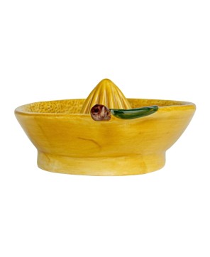 Hand-Painted Stoneware Lemon Juicer – Rustic Farmhouse Kitchen