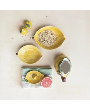 Hand-Painted Stoneware Lemon Juicer – Rustic Farmhouse Kitchen