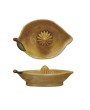 Hand-Painted Stoneware Lemon Juicer – Rustic Farmhouse Kitchen