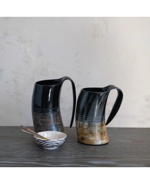 45 oz. Natural Horn Pitcher – Unique, Handcrafted & Rustic