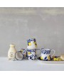 16 oz. Hand-Painted Stoneware Mug – Lemon Design, 4 Unique Styles