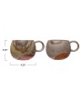16 oz. Stoneware Mug – Reactive Glaze, 2 Colors, Elegant & Durable