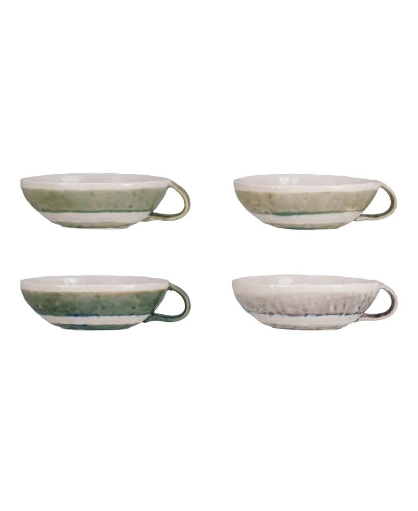 8 oz. Stoneware Bowl with Handle & Stripes – Cozy & Versatile 8 oz. Stoneware Bowl with Handle & Stripes – Cozy & Versatile