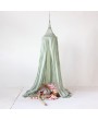 Hand-Woven Crocheted Cotton Canopy in Mint - Elegant Home Décor