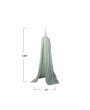 Hand-Woven Crocheted Cotton Canopy in Mint - Elegant Home Décor