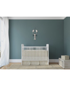 Hand-Woven Crocheted Cotton Canopy in Mint - Elegant Home Décor