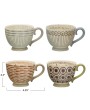 10 oz. Hand-Painted Stoneware Mug – Rustic & Durable Drinkware