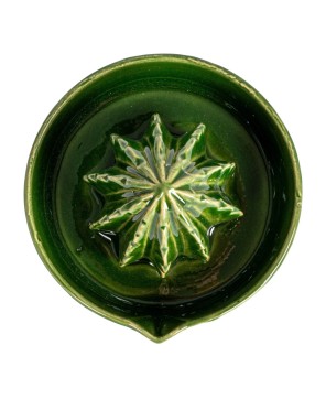 Cactus-Shaped Stoneware Juicer – Green, Boho Kitchen Essential