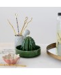 Cactus-Shaped Stoneware Juicer – Green, Boho Kitchen Essential