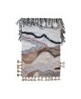 Hand-Woven Cotton Blend Wall Hanging with Wood Hanger, Multi-Color