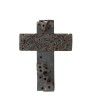 Reclaimed Wood Print Block Cross Wall Décor for Rustic & Easter Styles
