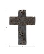 Reclaimed Wood Print Block Cross Wall Décor for Rustic & Easter Styles