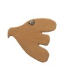 Handmade Paper Mache Bird Wall Décor in Terra-cotta