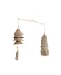Handcrafted Wood & Seagrass Mobile/Wall Hanging