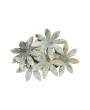 Distressed Tole Flower Bunch Ornament, Rustic Zinc Finish