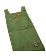 Cotton Canvas Cross Back Apron with Pockets & Rivets - Green