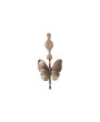 Cast Iron Butterfly Door Knocker, Antique Gold Finish, Garden Style