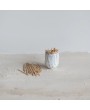 Stoneware Toothpick Holder – Multi Color with Reactive Glaze
