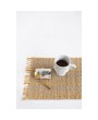 Natural Bamboo Placemat with Stripes & Fringe – Eco-Friendly & Stylish