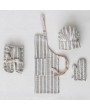 Cotton Child Chef Set – Apron, Hat & Oven Mitt | Striped Design