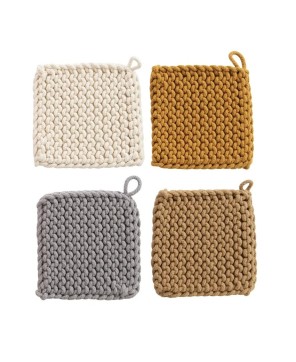 Handmade Cotton Crocheted Potholder – Heat-Resistant & Stylish